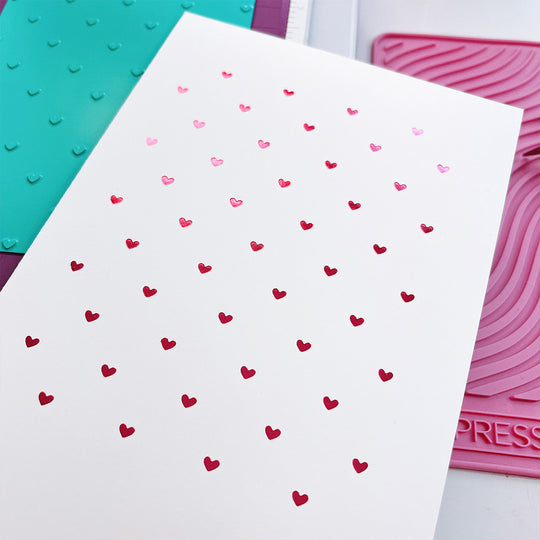 Tiny Hearts Hot Foil Plate