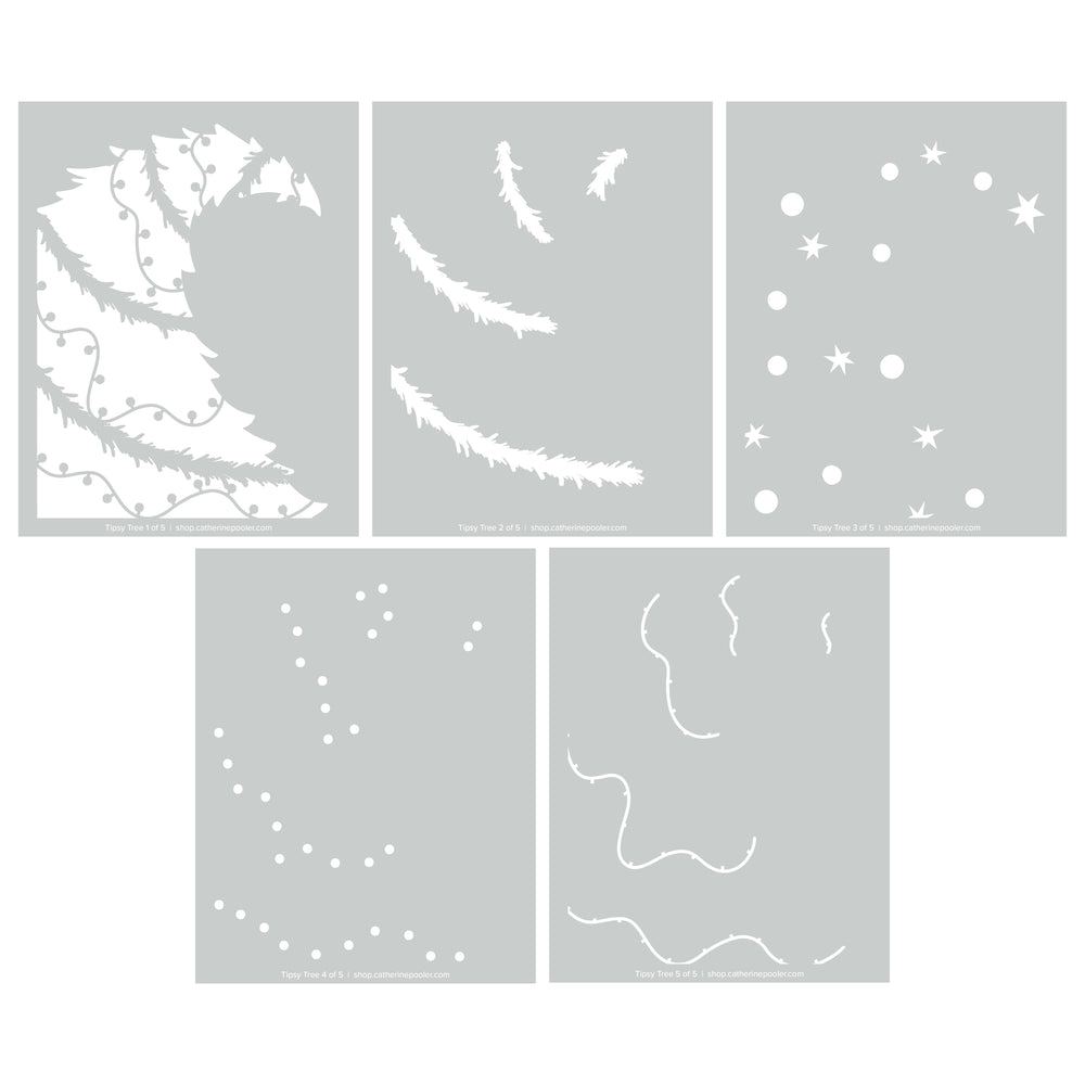Tipsy Tree Layered Stencils
