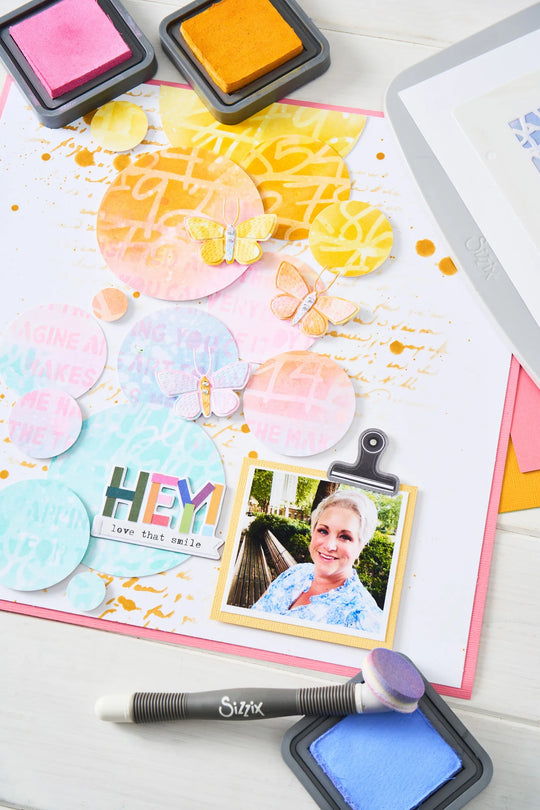 Words and Numbers Stencils by Sizzix
