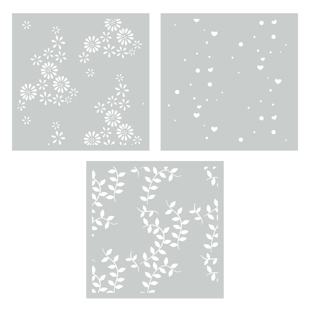 Vines in Bloom Layered Stencils