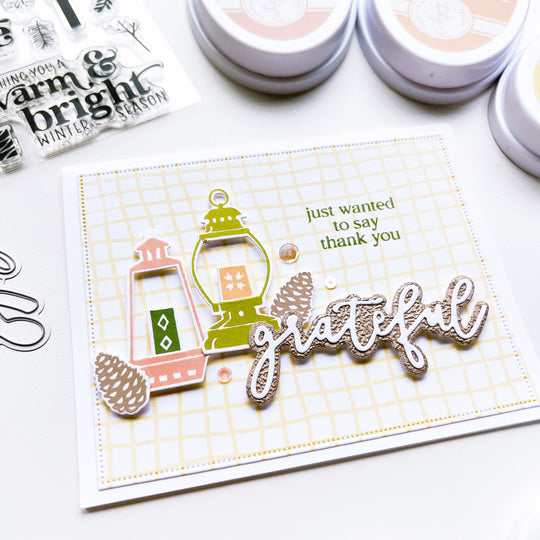 Grateful Layered Word Die