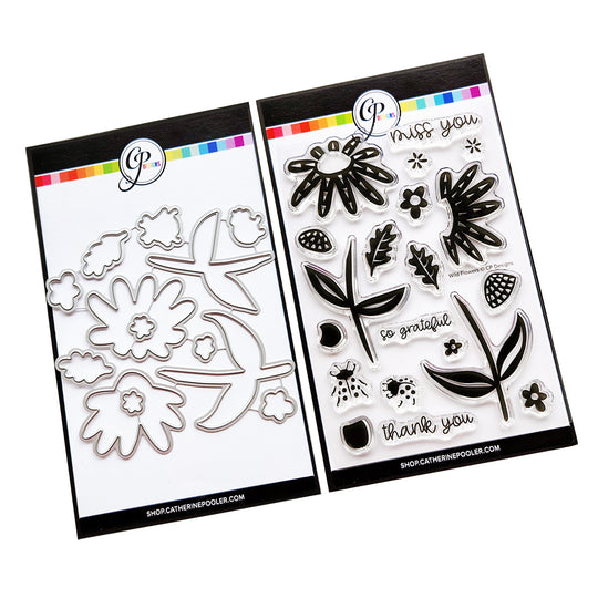 Wild Flowers Stamp & Die Bundle