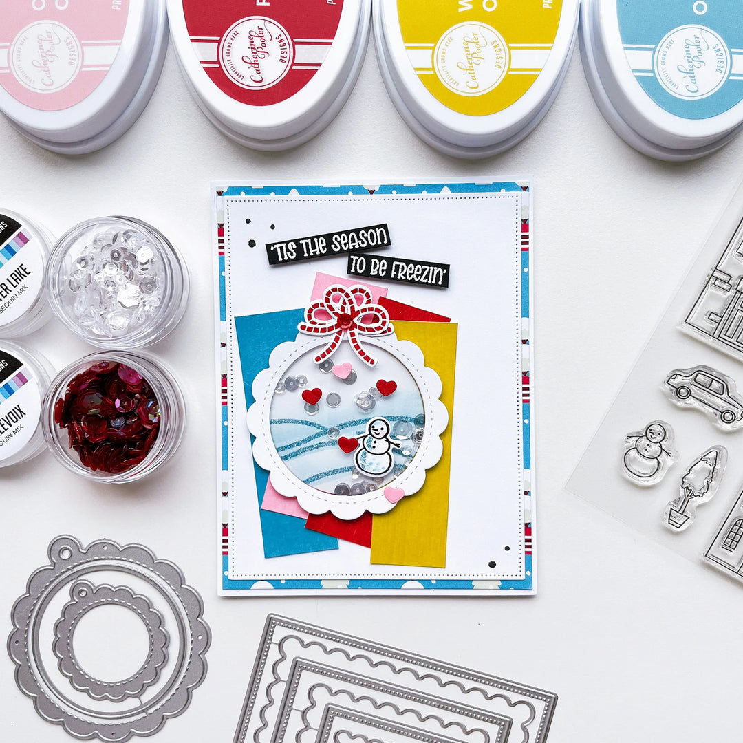 Winter on Main Street Stamp & Die Bundle