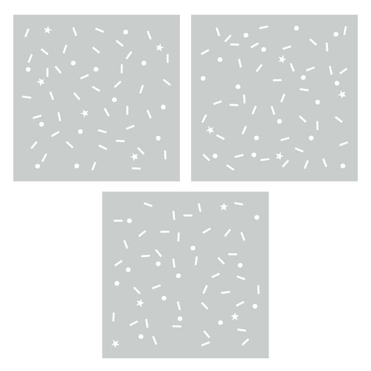 With Sprinkles Layered Stencils