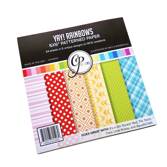 YAY! Rainbows Patterned Paper