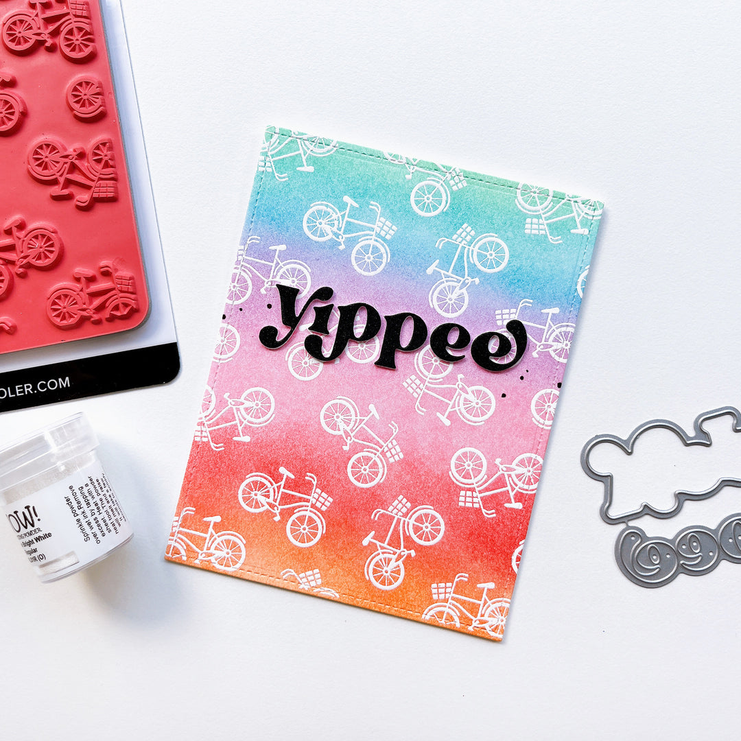 Poppin' Wheelies Background Stamp