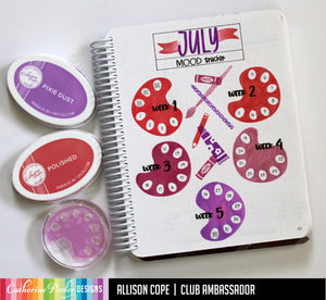 Art Has No Rules Stamp Set Mood Tracker Canvo Page