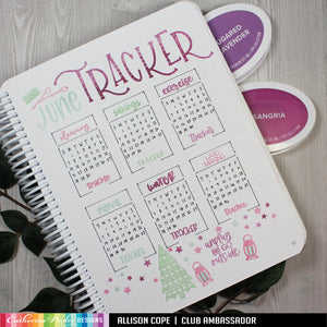 June tracker page in Canvo