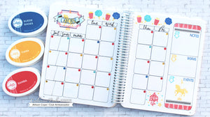 October full monthly calendar in Canvo