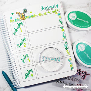 January weekly spread in canvo