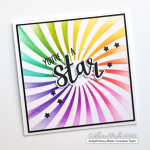 you're a star card with twisted sunburst