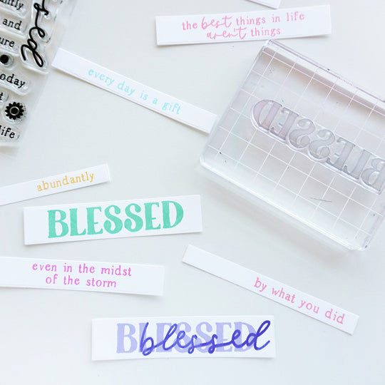 Abundantly Blessed Stamp Set Samples