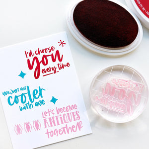 Aged to Perfection Sentiments Stamp Set