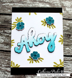 ahoy card with refuse to sink stamps