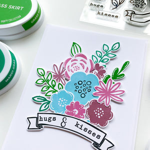 card with flowers and sentiment