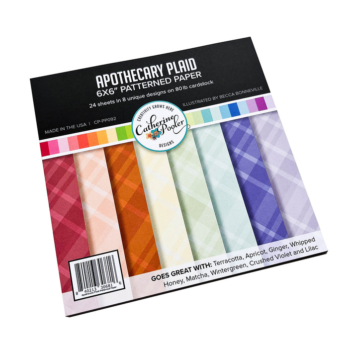 Apothecary Plaid Patterned Paper