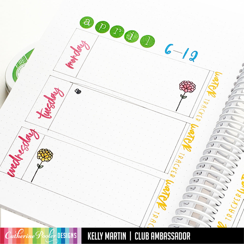 april week calendar in canvo journal