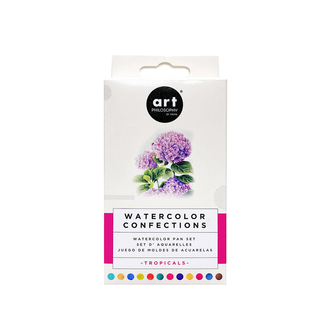 Tropicals Watercolor Pan Set by Art Philosophy