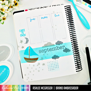 september week calendar in canvo journal
