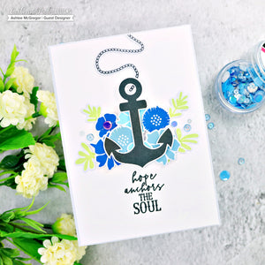 hope anchors the soul card with stamped anchor