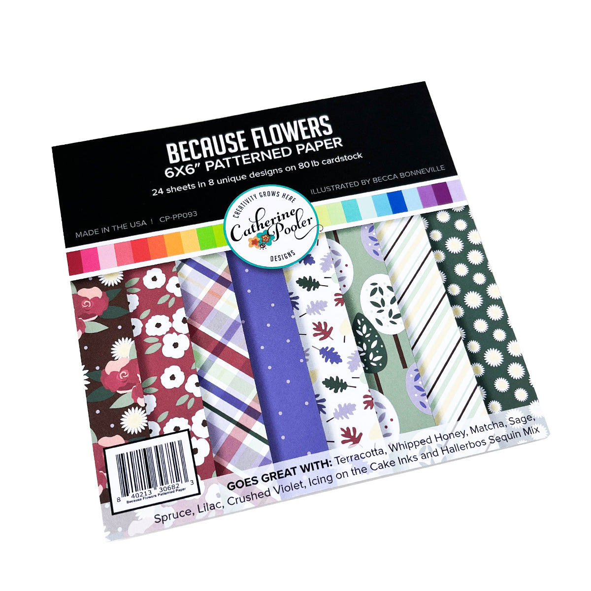 Because Flowers Patterned Paper – Catherine Pooler Designs