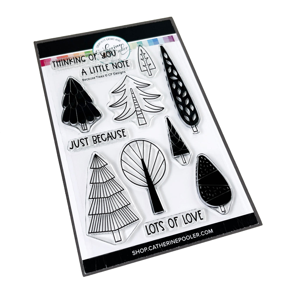 Because Trees stamp set