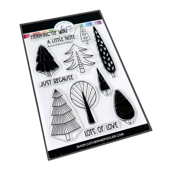 Because Trees stamp set