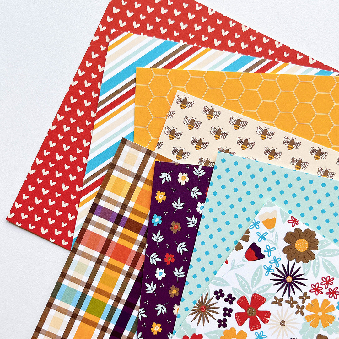 Bee Thankful Patterned Paper