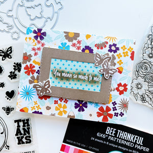 Bee Thankful Patterned Paper