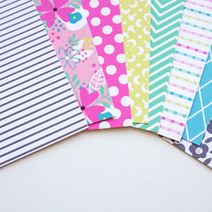 Best Friend Slimline Patterned Papers laidout