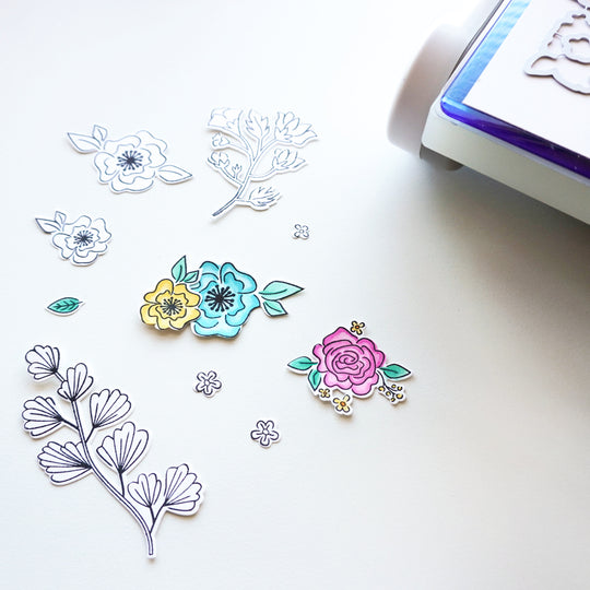 Best Things in Life Floral Stamp Sample