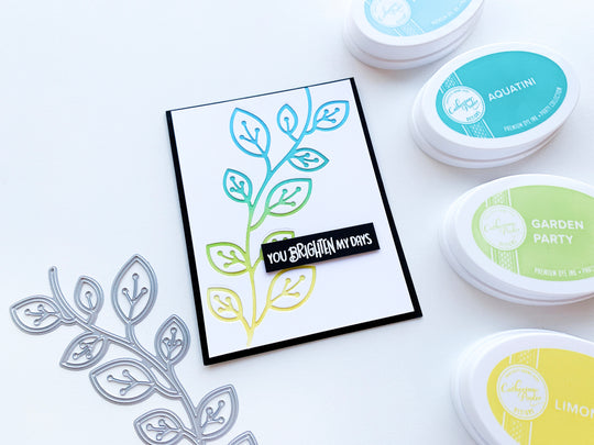 Color Blended Birdie's Branch Brighten My Day Card