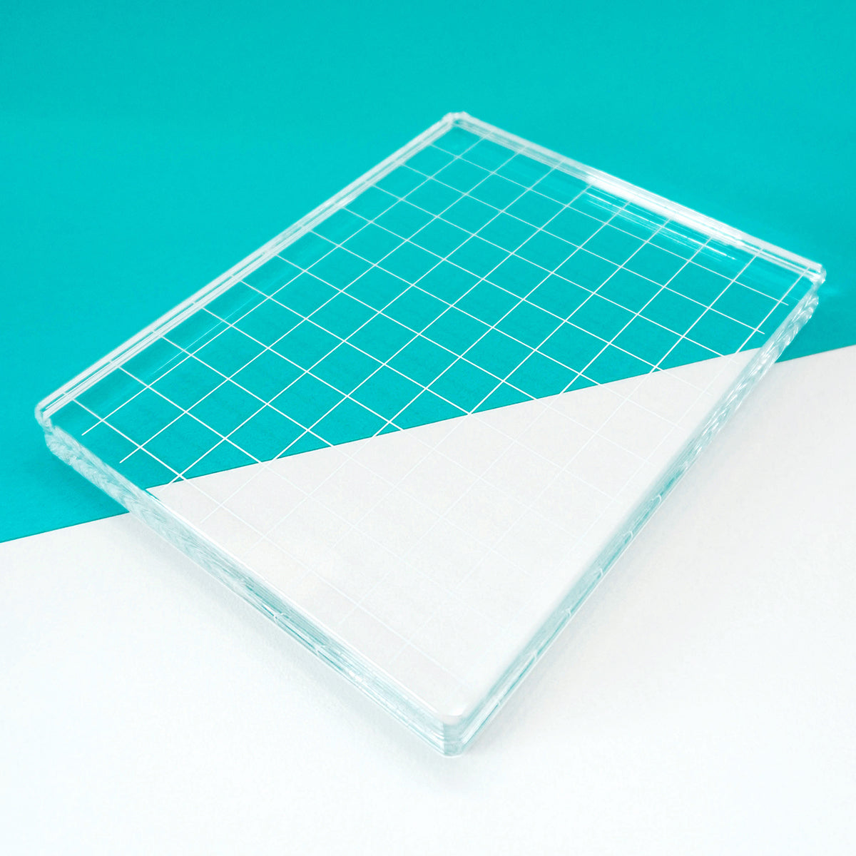 Acrylic Grid Stamping Block 4-7/8 x 6-1/8"