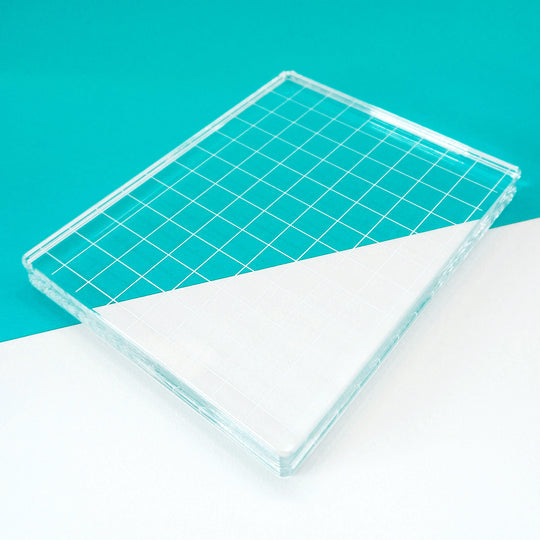 Acrylic Grid Stamping Block 4-7/8 x 6-1/8"