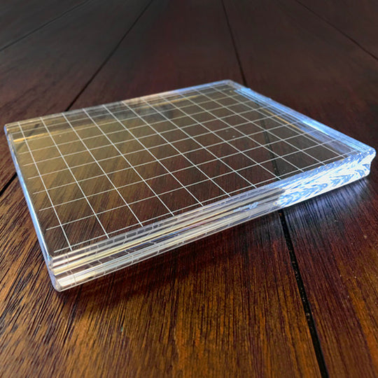 Acrylic Grid Stamping Block 4-7/8 x 6-1/8"