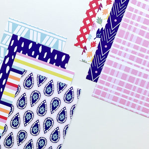 sheets of patterned paper 