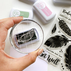 stamping feather stamp