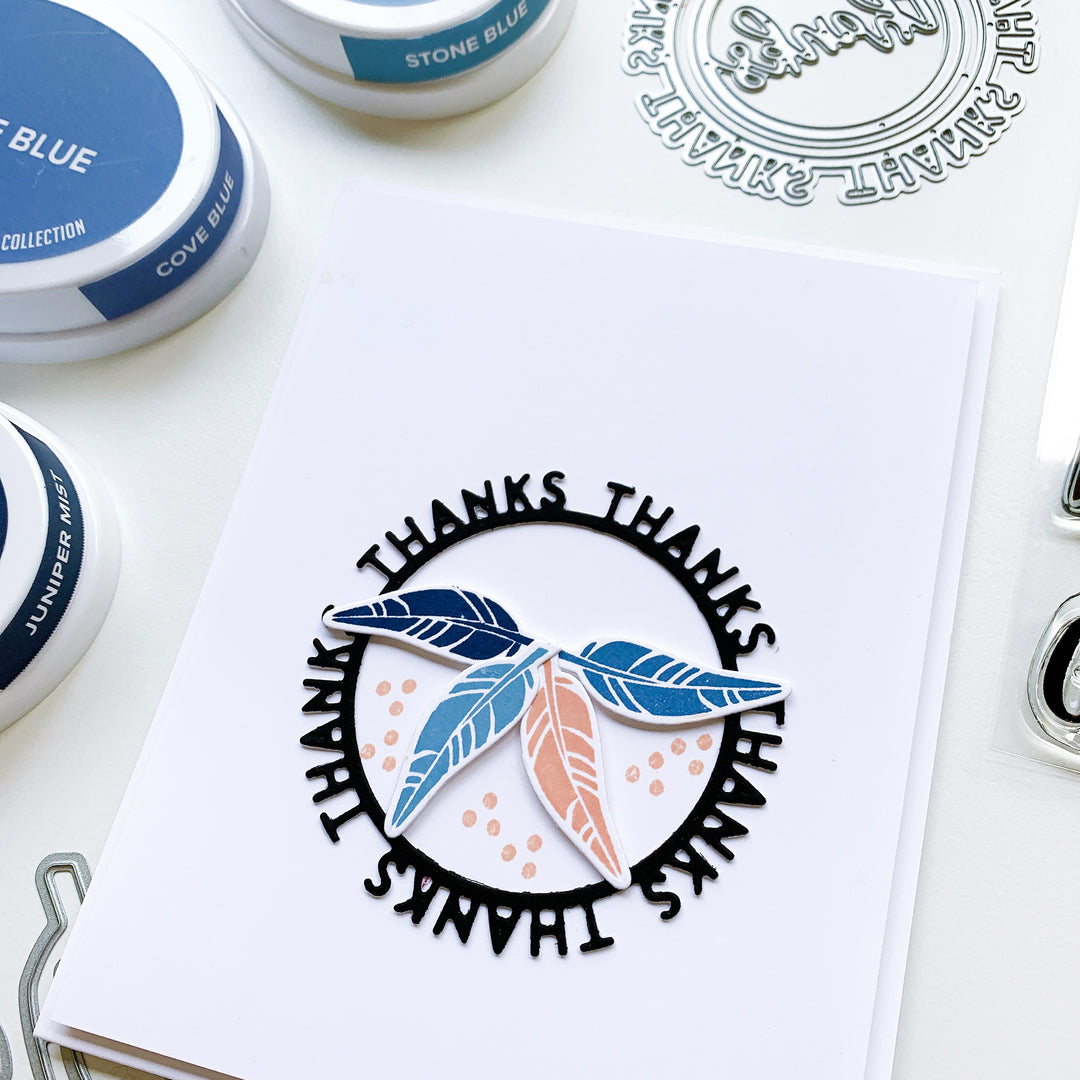 Round of Thanks feather card