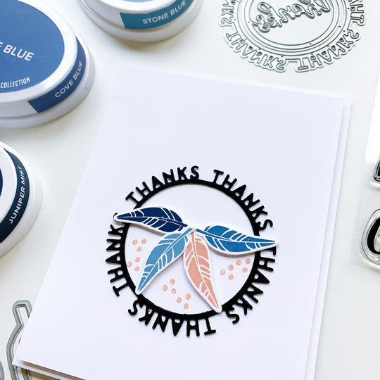 Round of Thanks feather card