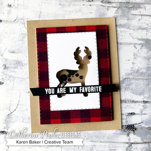 you are my favorite shaker card with deer