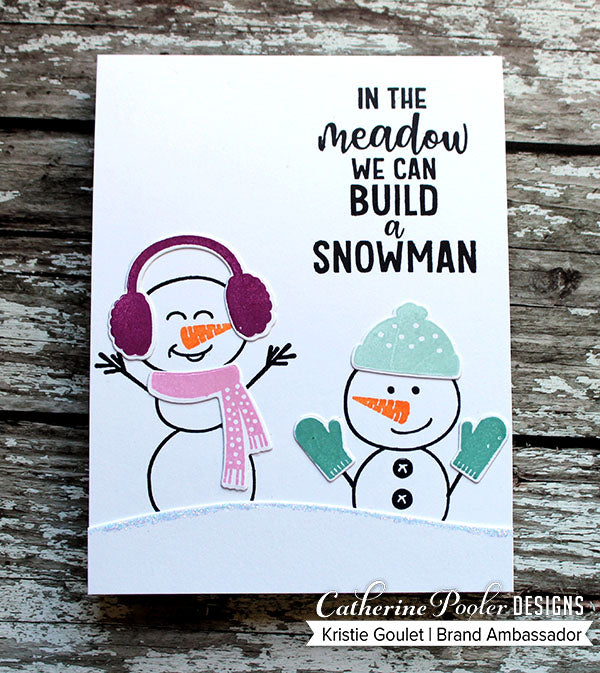 Two snowmen in sangria, pink champagne, and hot tub with sentiment