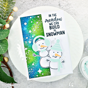 build a snowman card