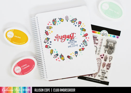 August Stamp Set Canvo Spread