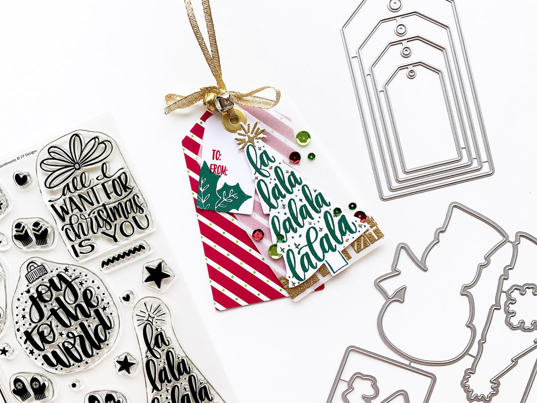 Christmas tree gift tag
