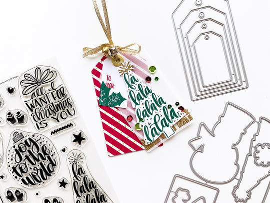 Christmas tree gift tag