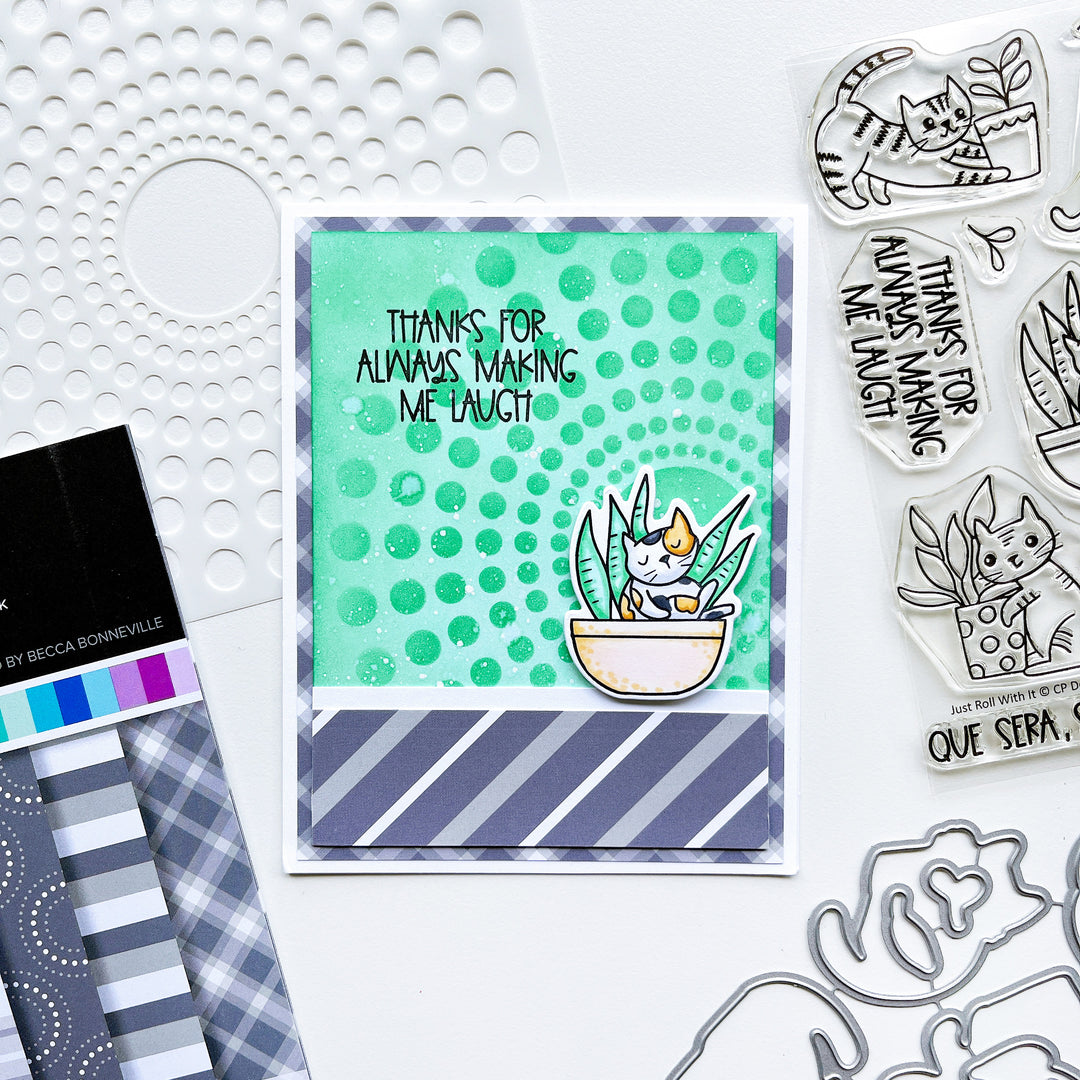 Two-Toned Gray Patterned Paper