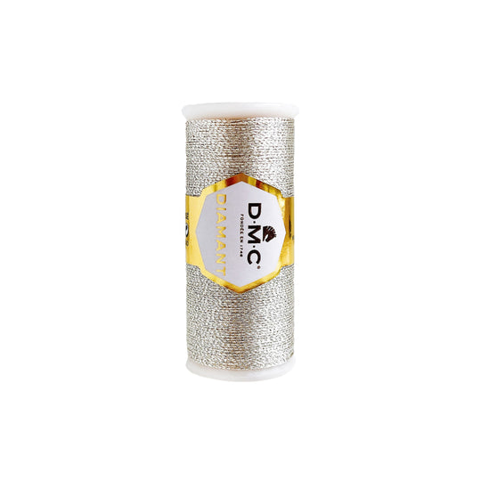 Lt. Silver Diamant Metallic Thread by DMC