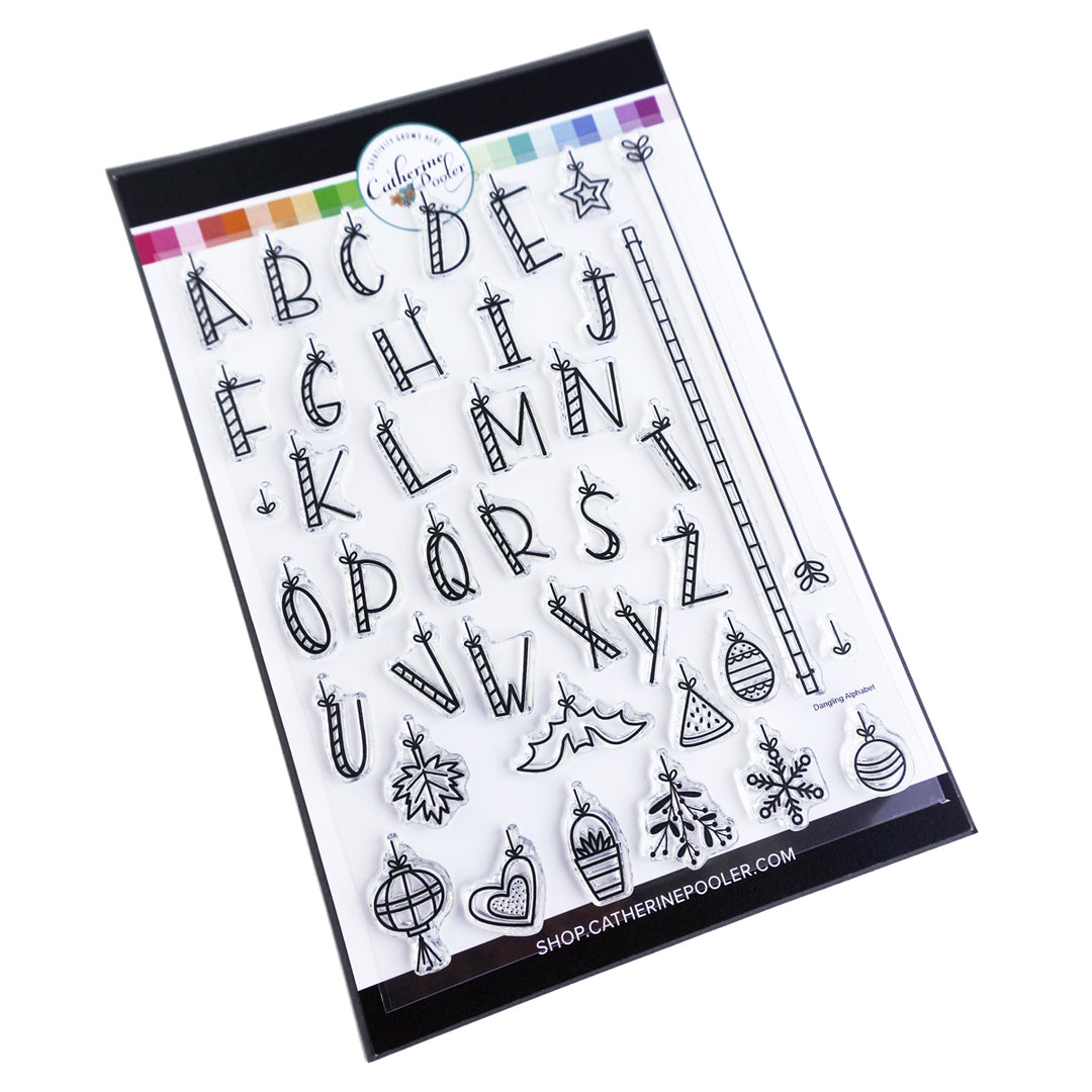 Dangling Alphabet Stamp Set