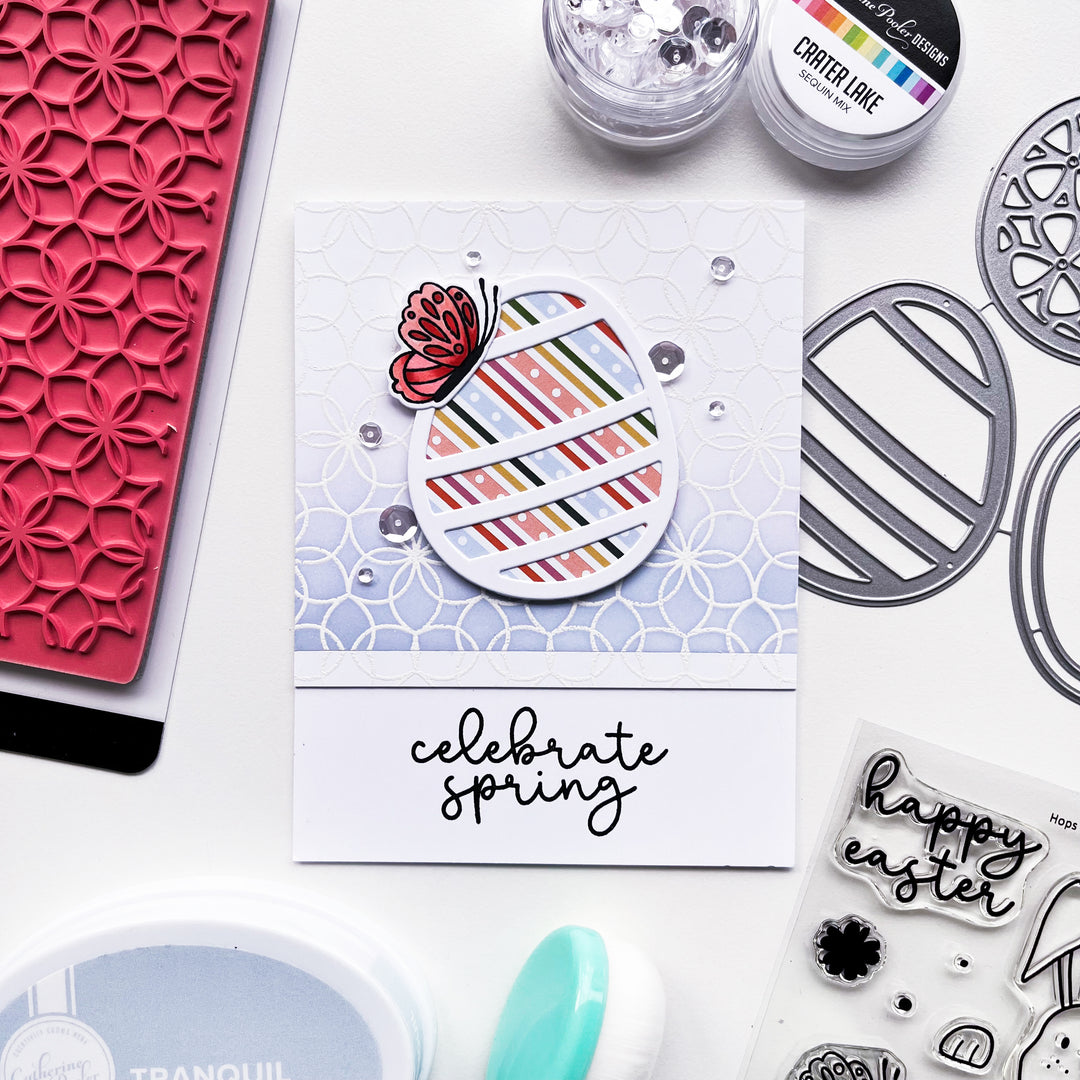 Flower Power Background Stamp