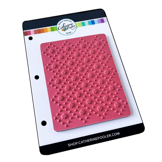 Embroidered Background Stamp Set